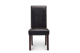 NNEKGE Kyran PU Leather Dining Chairs (Black)