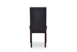 NNEKGE Kyran PU Leather Dining Chairs (Black)