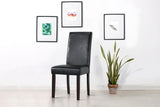 NNEKGE Kyran PU Leather Dining Chairs (Black)