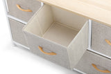 NNEKG 5 Drawer Storage Chest (Beige)