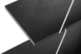 NNEKG Cindy Staggered Bookshelf (Black)