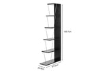 NNEKG Cindy Staggered Bookshelf (Black)