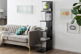 NNEKG Cindy Staggered Bookshelf (Black)