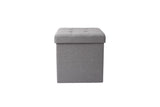 NNEKG Collapsible Storage Box (Small Light Grey Fabric)