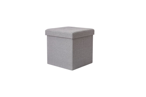 NNEKG Collapsible Storage Box (Small Light Grey Fabric)