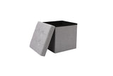 NNEKG Collapsible Storage Box (Small Light Grey Fabric)