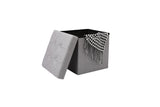 NNEKG Collapsible Storage Box (Small Light Grey Fabric)
