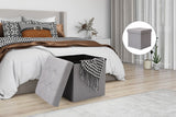 NNEKG Collapsible Storage Box (Small Light Grey Fabric)