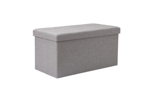 NNEKG Collapsible Storage Box (Large Light Grey Fabric)