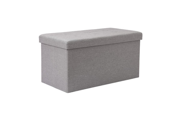 NNEKG Collapsible Storage Box (Large Light Grey Fabric)