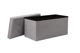 NNEKG Collapsible Storage Box (Large Light Grey Fabric)