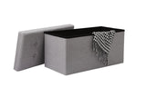 NNEKG Collapsible Storage Box (Large Light Grey Fabric)