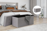 NNEKG Collapsible Storage Box (Large Light Grey Fabric)