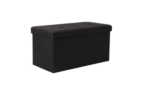NNEKG Collapsible Storage Box (Large Black Fabric)
