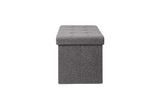 NNEKG Collapsible Storage Box (Large Charcoal Fabric)