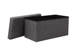 NNEKG Collapsible Storage Box (Large Charcoal Fabric)
