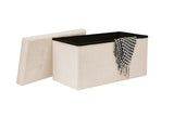 NNEKG Collapsible Storage Box (Large Beige Fabric)