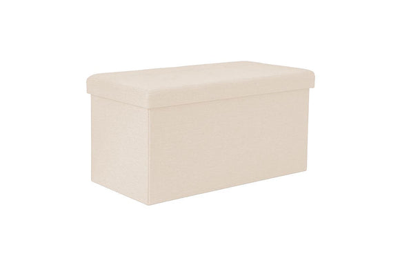 NNEKG Collapsible Storage Box (Large Beige Fabric)