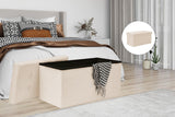 NNEKG Collapsible Storage Box (Large Beige Fabric)