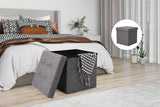 NNEKG Collapsible Storage Box (Small Charcoal Fabric)