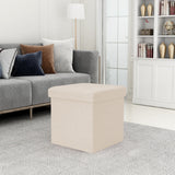 NNEKG Collapsible Storage Box (Small Beige Fabric)