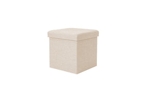 NNEKG Collapsible Storage Box (Small Beige Fabric)