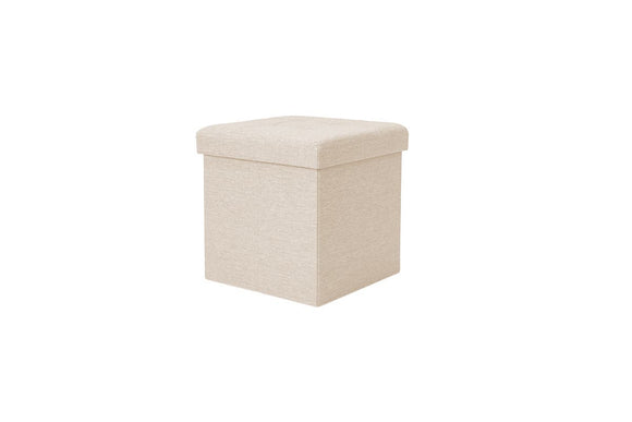 NNEKG Collapsible Storage Box (Small Beige Fabric)