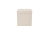 NNEKG Collapsible Storage Box (Small Beige Fabric)
