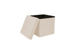 NNEKG Collapsible Storage Box (Small Beige Fabric)