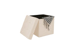 NNEKG Collapsible Storage Box (Small Beige Fabric)