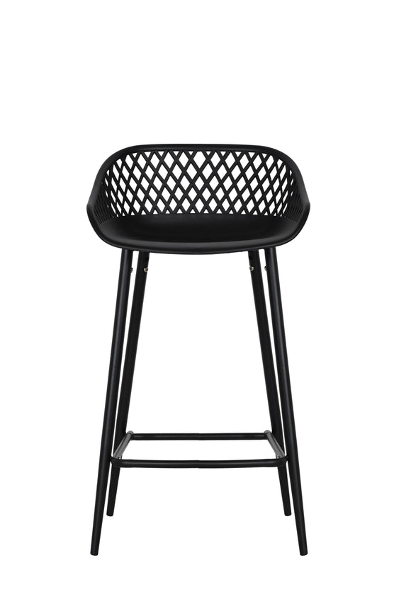 NNEKG Set of 2 Leerdam Counter Stools (Black)