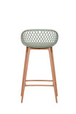 NNEKG Set of 2 Leerdam Counter Stools (Pastel Green)