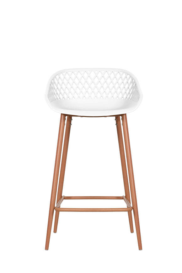 NNEKGE Set of 2 Leerdam Counter Stools (White)