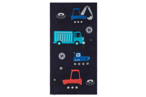 NNEKGE Construction Trucks Kids Beach Towel