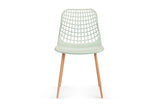 NNEKGE Set of 2 Leerdam Dining Chairs (Pastel Green)