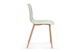 NNEKGE Set of 2 Leerdam Dining Chairs (Pastel Green)