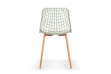 NNEKGE Set of 2 Leerdam Dining Chairs (Pastel Green)