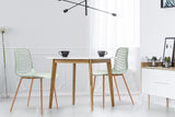 NNEKGE Set of 2 Leerdam Dining Chairs (Pastel Green)