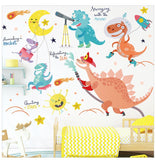 NNEKGE Dinosaur and the Moon and the Sun Wall Sticker