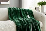 NNEKGE Plush Electric Heated Throw Blanket (Jade 160cm x 130cm)