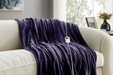 NNEKGE Plush Electric Heated Throw Blanket (Orchid 160cm x 130cm)