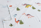 NNEKG 150GSM Flannelette Kids Bed Sheet Set (Dinosaur King Single)