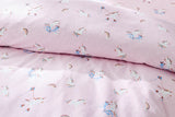 NNEKG 150GSM Flannelette Kids Quilt Cover Set (Unicorn Single)