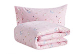 NNEKG 150GSM Flannelette Kids Quilt Cover Set (Unicorn Single)