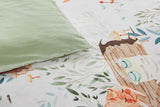 NNEKG Forest Friends Kids Quilt Cover Set (Beige Double)