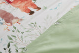 NNEKG Forest Friends Kids Quilt Cover Set (Beige Double)