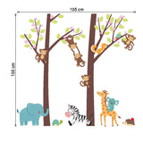 NNEKGE Forest Friends Nursery Wall Decal Sticker