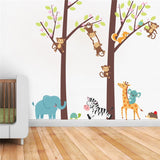 NNEKGE Forest Friends Nursery Wall Decal Sticker