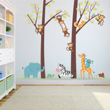 NNEKGE Forest Friends Nursery Wall Decal Sticker