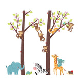 NNEKGE Forest Friends Nursery Wall Decal Sticker